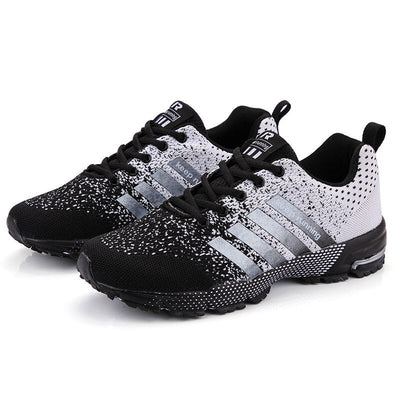 Gestreifte Mesh-Laufschuhe für Herren