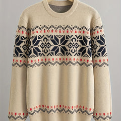 Liam | Vintage Icelandic Sweater in Khaki