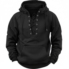 Sophie | Robuster Hoodie für Damen stylisch in Schwarz
