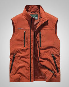 Edward | Herren Taktische Taschen Weste in Orange