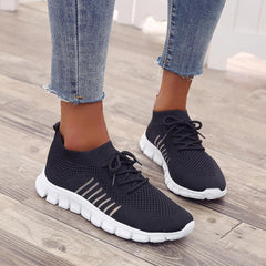 Orthopädische Komfort Damen Turnschuhe - Rochele in Schwarz