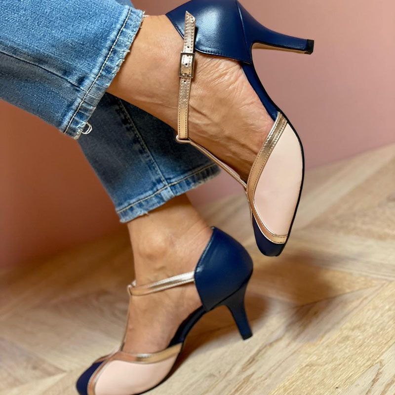 Rosana™ - Bunte High Heels mit Rundzeh