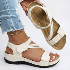Nora | Elegante Sommer Sandalen Damen in Weiß