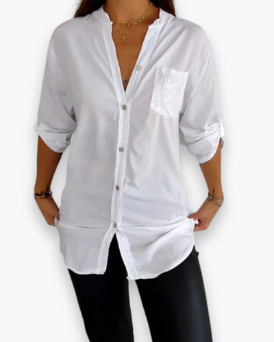 Damen Glamour Pailletten Top | Festliche Oberteile