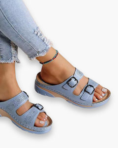 Damen Bequeme Atmungsaktive Sandalen | Sommerschuhe in Hellblau