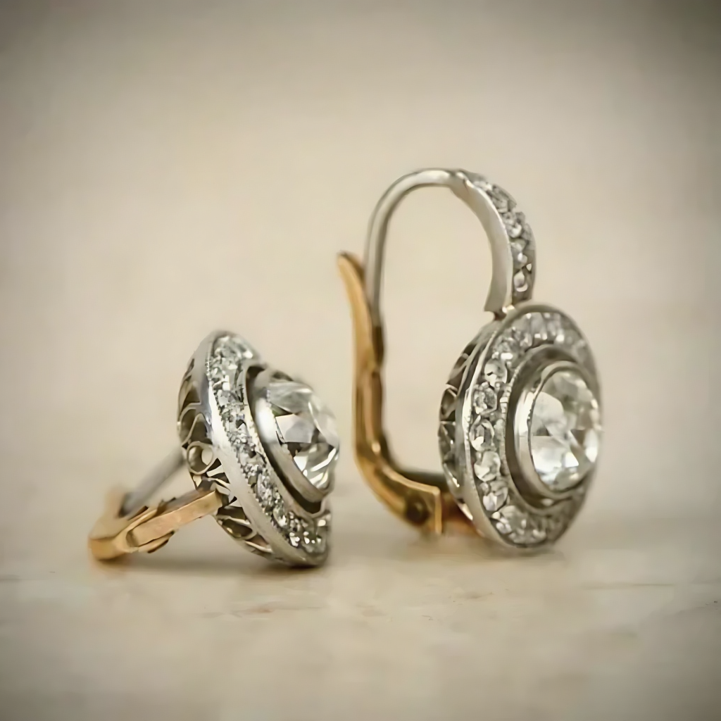 Irmelin – Vintage Glanz-Ohrringe