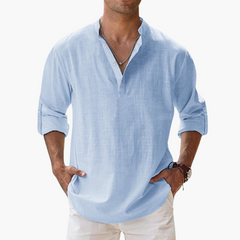 Alexander | Atmungsaktives Hemd in Hellblau