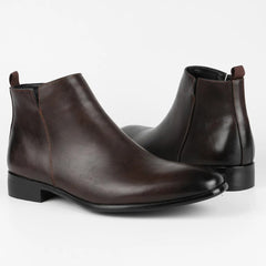 Leo - Klassische Retro-Stiefel in Dunkelbraun