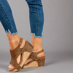 Mechthild | Orthopädische Sandalen aus Premium-Material in Dunkelbraun