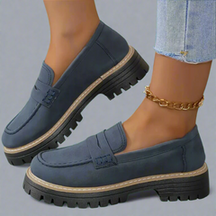 Ysabel | Handgefertigte elegante Slip-On Loafers für jeden Anlass in Dunkelblau