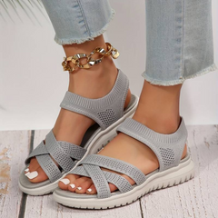 Sandalen Damen – Komfortable Orthopädische Sandalen für den Sommer in Grau