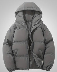 Romi | Damen Gefütterte Kapuze Daunenjacke in Grau