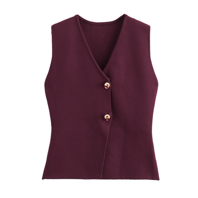 Tenley - Modische Strickweste für Damen