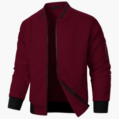 Wärmende Jacke für Herren - stylisch, bequem und modern in Weinrot