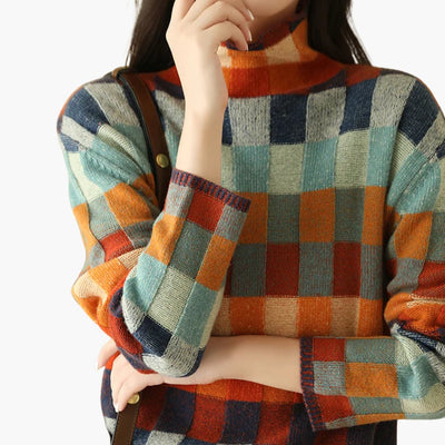 Strick Rollkragenpullover für Damen