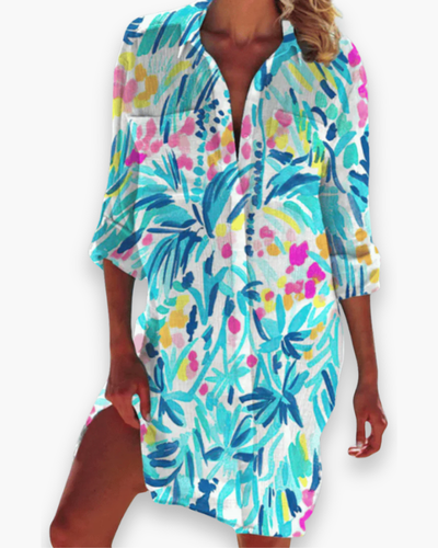 Damen Hemd Kleid für den Sommer | Leicht & Locker