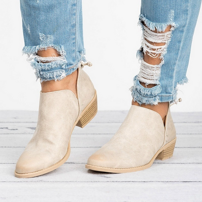 Jaslene - Damenstiefel im Retrostil mit Absatz
