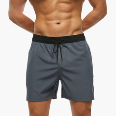 Schnelltrocknende Stretchshorts für Herren - Ideal für Sport & Freizeit in Grau schwarz