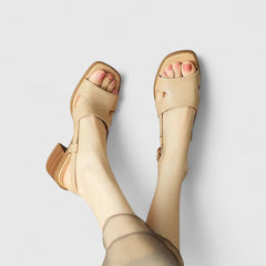 Mila | Damen Sandalen für leichte Sommerlooks in Aprikose