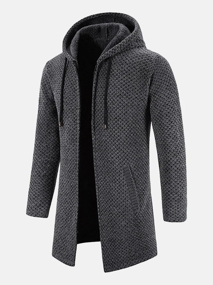 Lange Kapuzenjacke für Männer