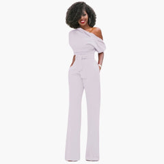 Sofie | Ein-Schulter-Overall für Damen in Weiß
