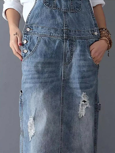 Overallkleid mit Verstellbaren Trägern für Damen