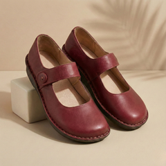 Winslet - gepolsterte orthopädische Schuhe in Rot