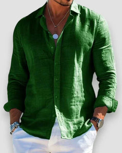 Viktor Bluse in Verde Scuro