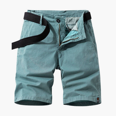 Elastische Cargo Shorts für Herren in Himmelblau