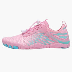 Unisex Barfuß schuhe mit rutschfester Sohle und dehnbarem Fit in Rosa