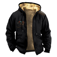 Mervin - Farbige und kuschelige Hoodies für Herren in Schwarz