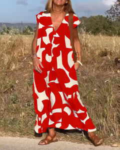 Zoey - Maxikleid - Casual Eleganz in Rot
