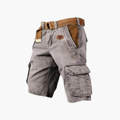 Cargo Shorts für Herren – Bequem & Stylisch mit Gürtel in Grau