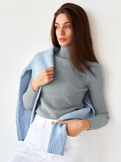 Klassischer Rollkragenpullover für Damen | Lässig