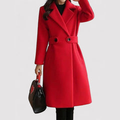 Marianne – Eleganter Mantel in Rot