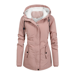 Hilary - Schicke und bequeme Kapuzenjacke in Rosa