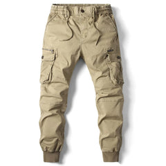 Niel | Herren Cargo Jogger mit Rippbündchen in Khaki