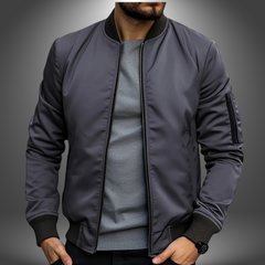 Sim | Herren Lässige Brise Jacke – Leichte Casual Jacke Herren in Grau