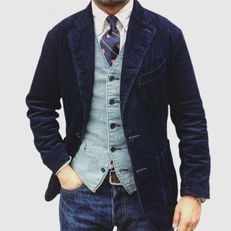 Cord-Blazer und -Weste für Männer