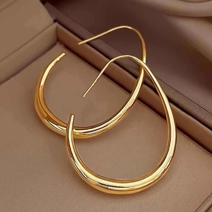 Amelie - Goldene Tropfen-Hoops
