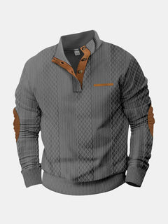 Jonas | Herren Klassiker Zopfmuster Pullover in Grau