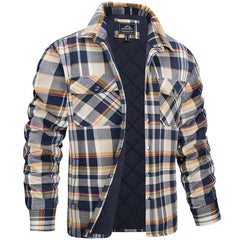 Sova - Herren-Holzfällerjacke Im Karierten Design in Jaune