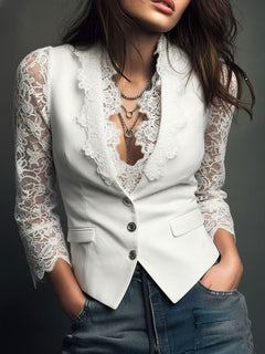 Yara - Soft-Touch-Bluse in Weiß