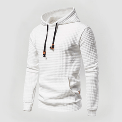 ADAM - PULLOVER MIT VERSTELLBARER KAPUZE in Weiß