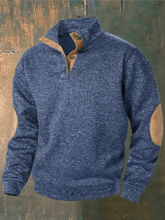 SASCHA - ROLLKRAGENPULLOVER in Dunkelblau