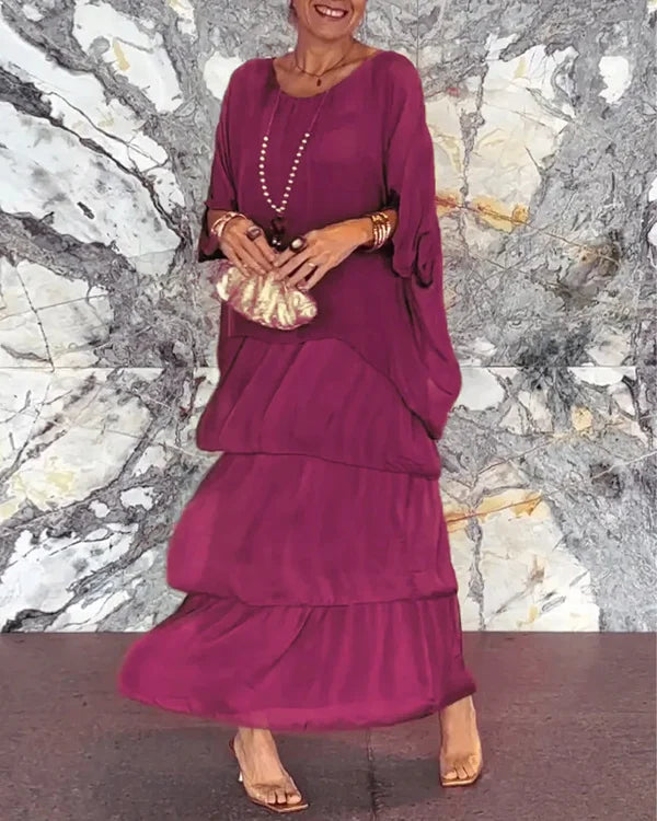 Sky - Elegantes Chiffonkleid
