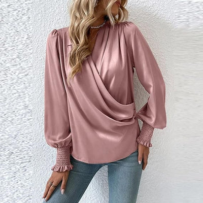 Lilou - Bluse - Plissee-Puffärmel