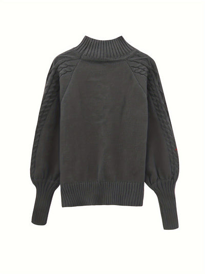 Tinsley – Lässiger Langarm Strickpullover