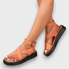 Nora – Gladiator Sandalen in Orange