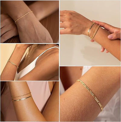 Linn - Goldene Armreif-Kollektion